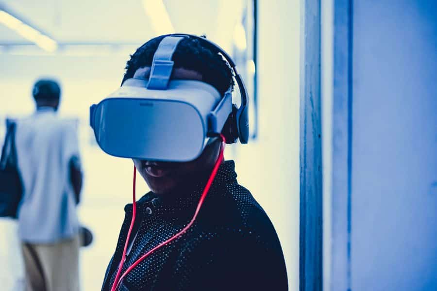 visor auriculares integrados 2 Visor VR con auriculares integrados